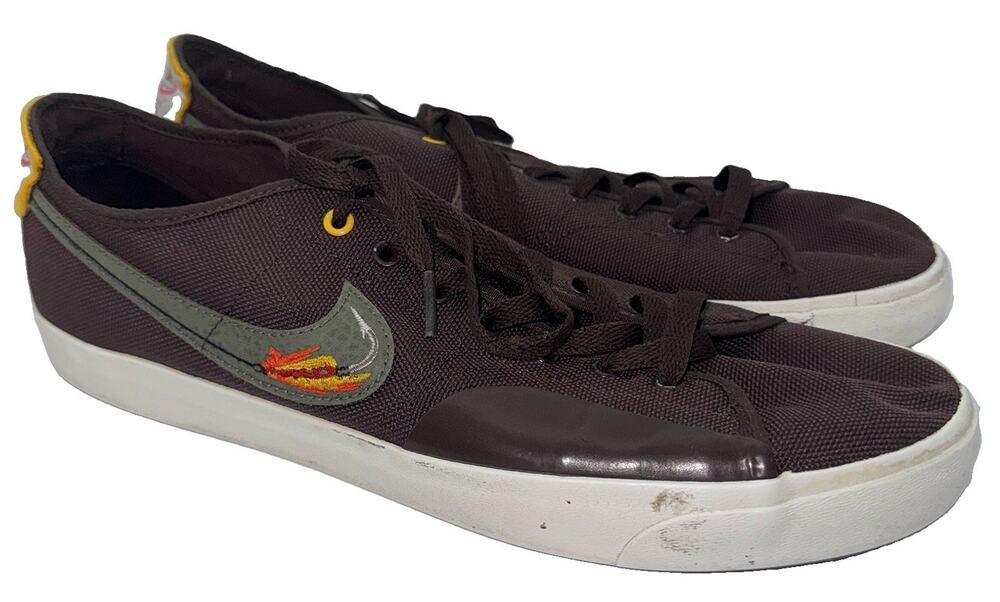 Nike SB Blazer Court x Daan Van Der Linden Baroque Brown Rainbow Trout Mens 12